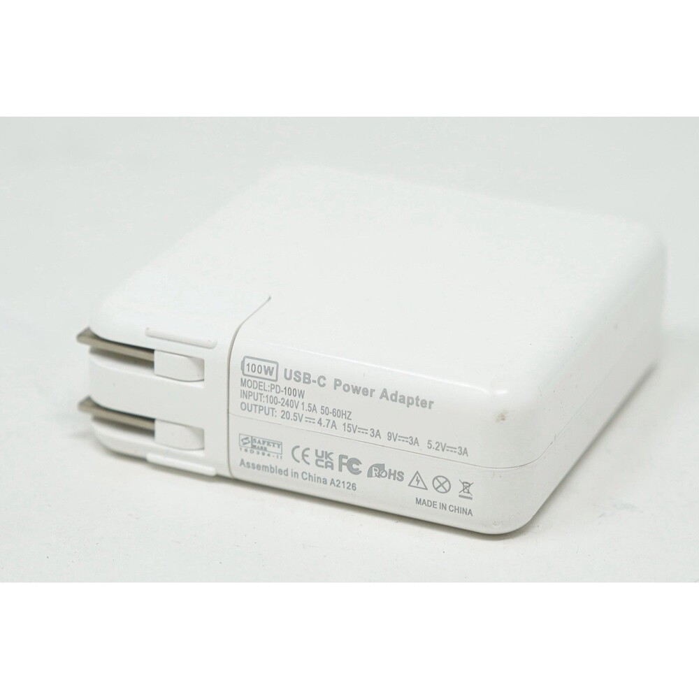 100W USB-C Power Adapter Fast Charger for MacBookPro Air iPad Laptop Replacement